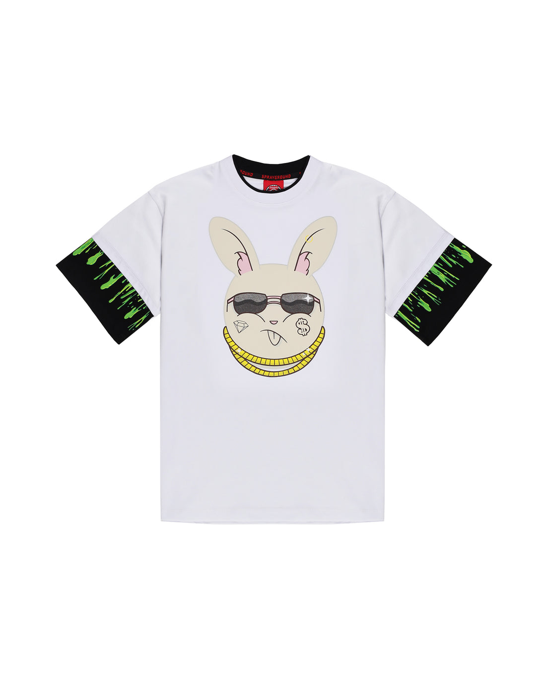 SPLATTER BUNNY OVER DOUBLE T-SHIRT