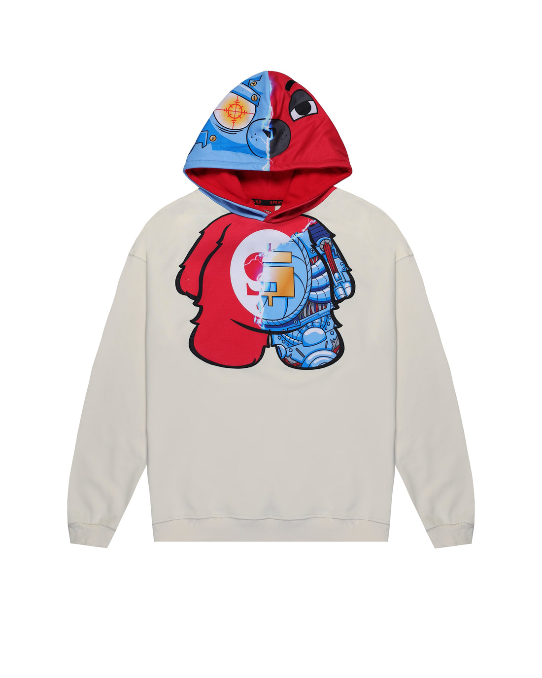 CYBORG BEAR OVER HOODIE