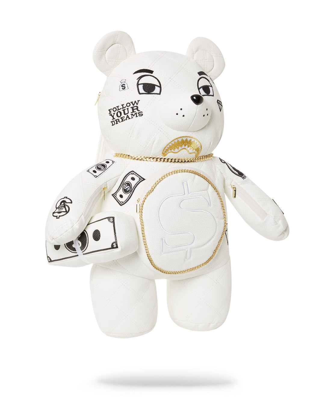 Rivieria White Gold Bear Backpack