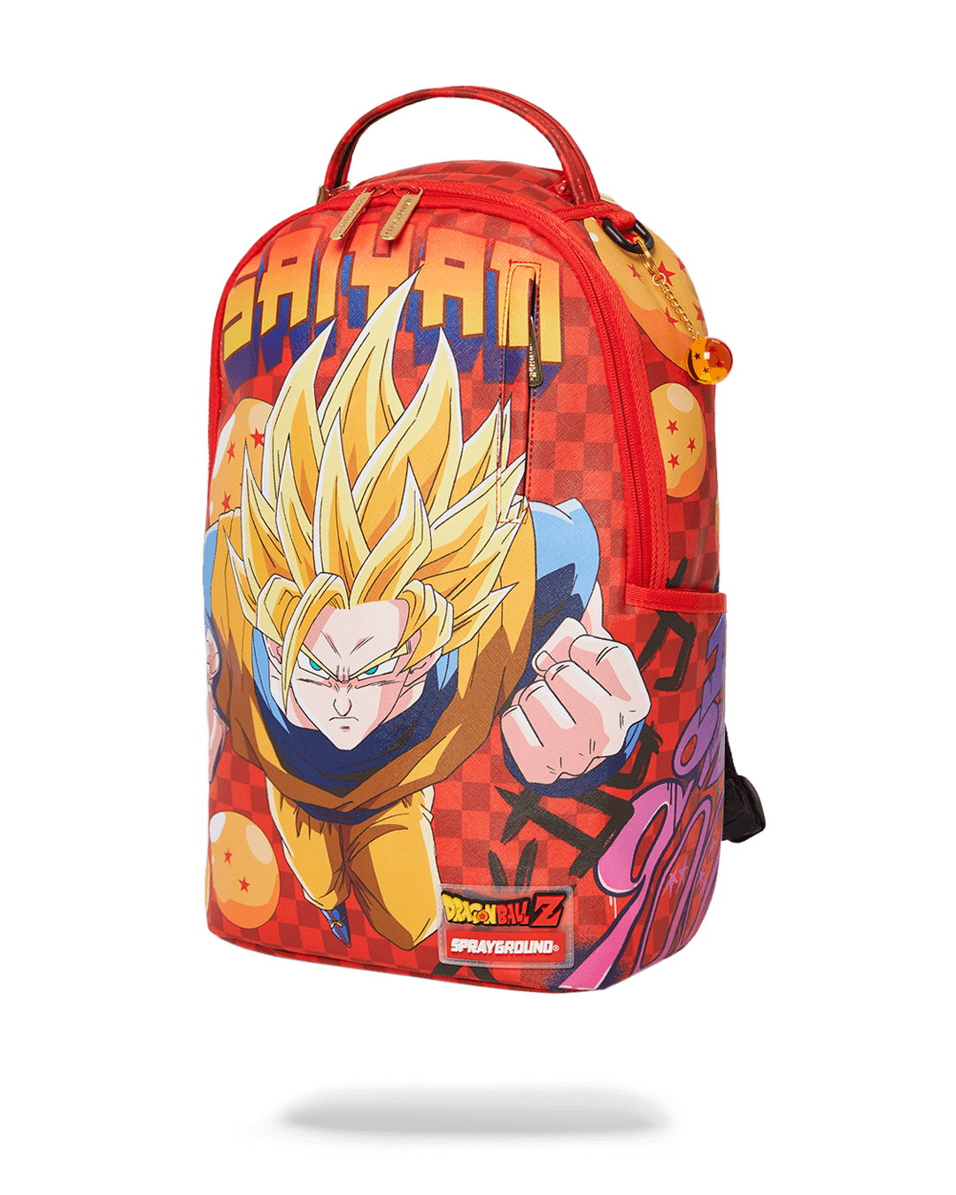 Sprayground Backpack DBZ ON THE RUN RED CHECK Red