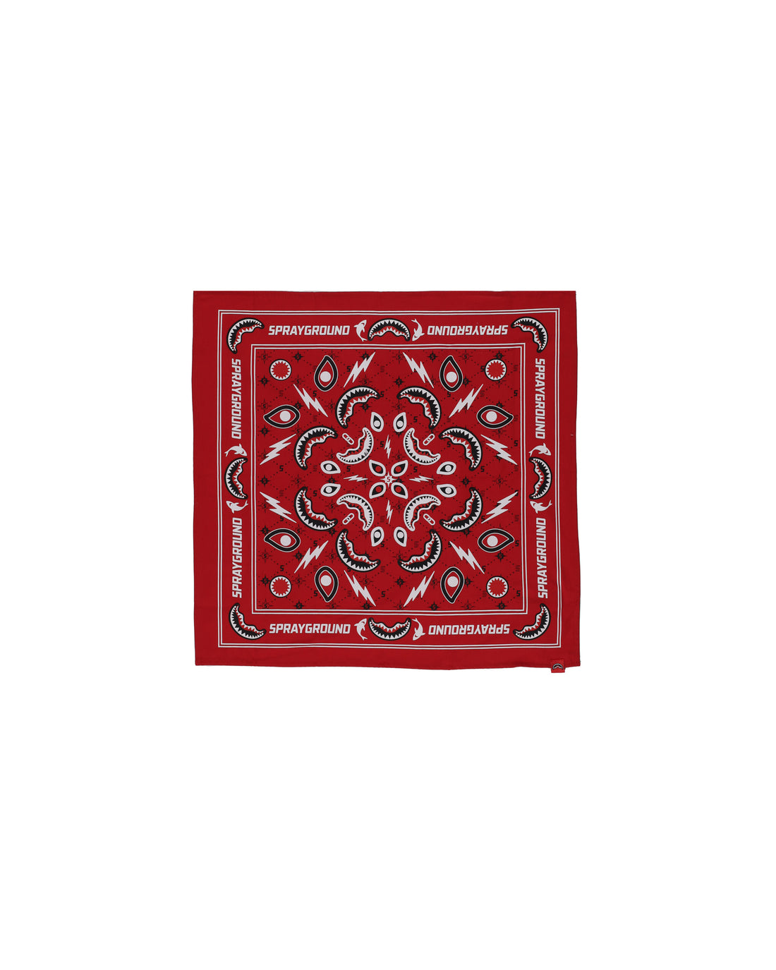 RED BANDANA - REGULAR BLACK T-SHIRT