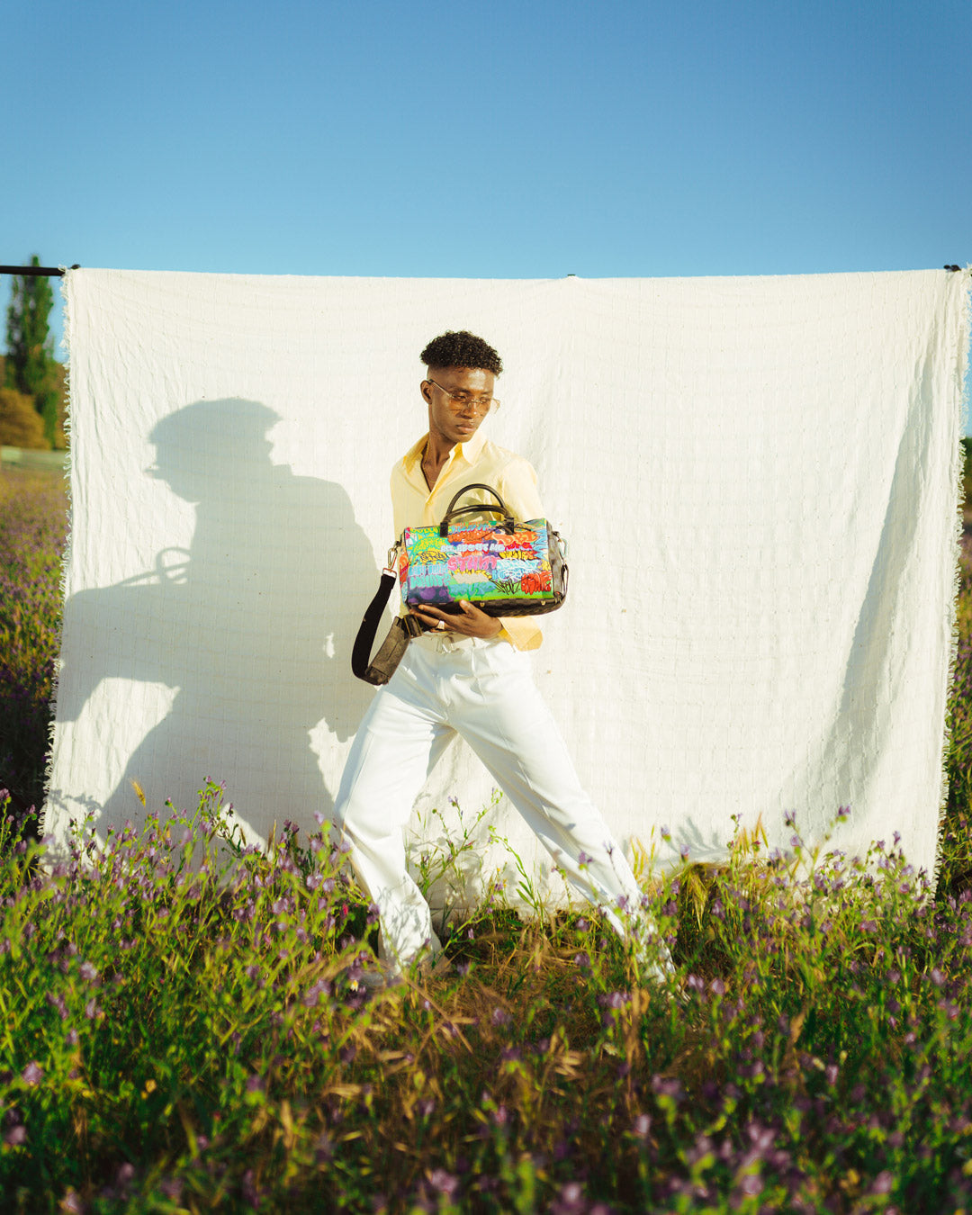 Gold Astro Checkered Reveal Duffle 910d4690nsz