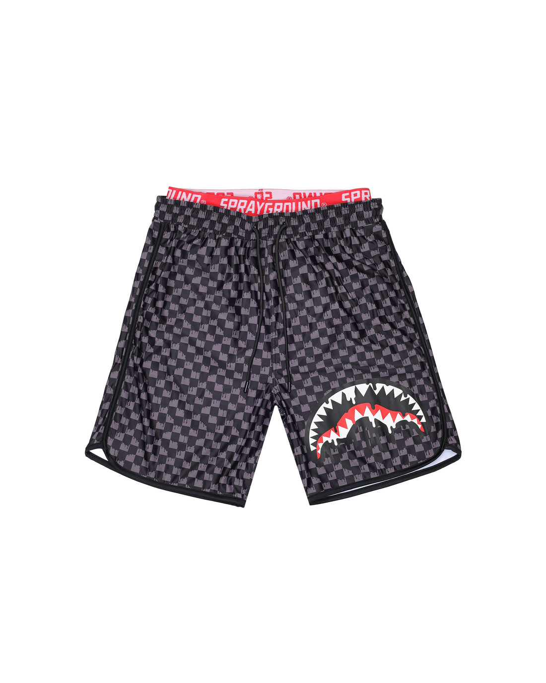 DRIP CHECKERED SWIM TRUNKS