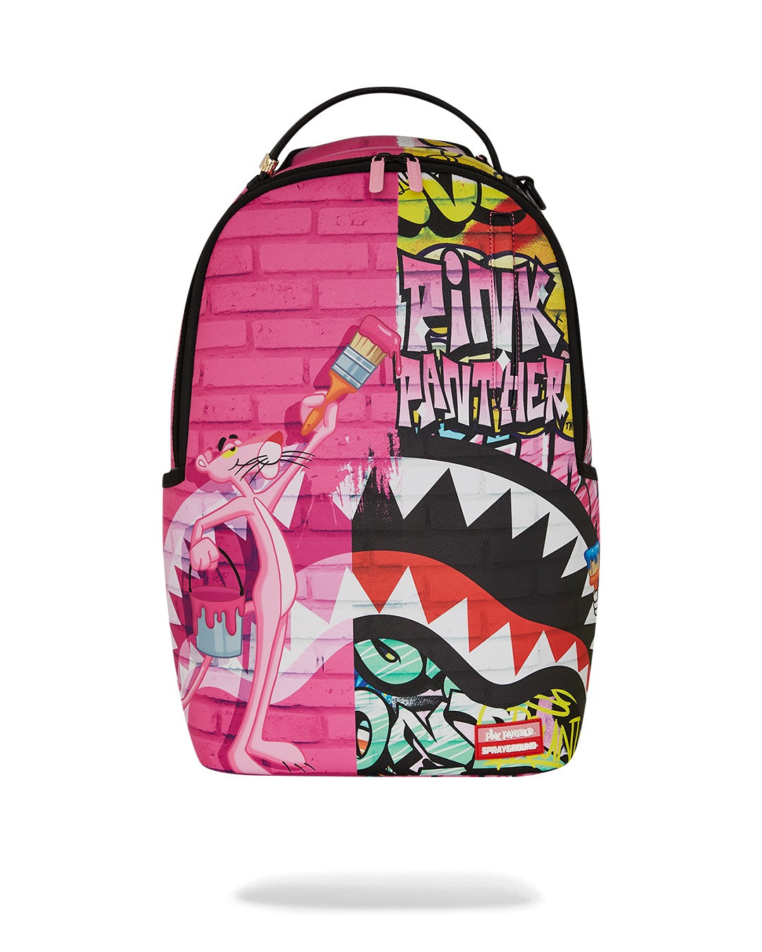 PINK PANTHER PAINTING OVER GRAFFITI DLXR BACKPACK