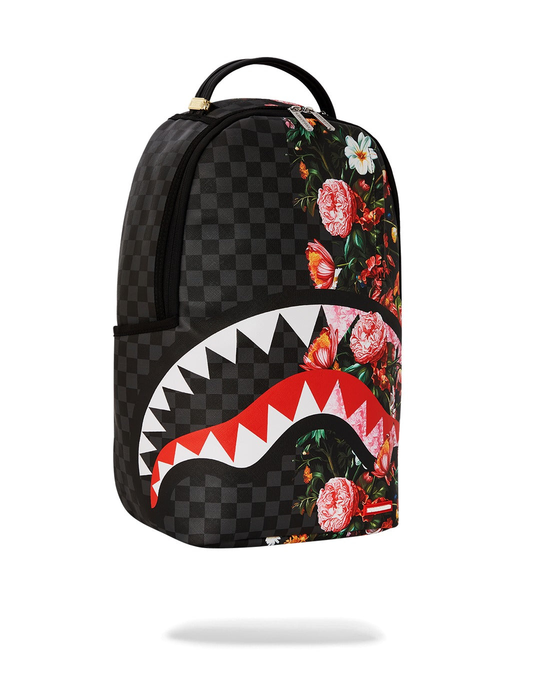 SPLIT PINK FLORAL CHECK DLXSV BACKPACK