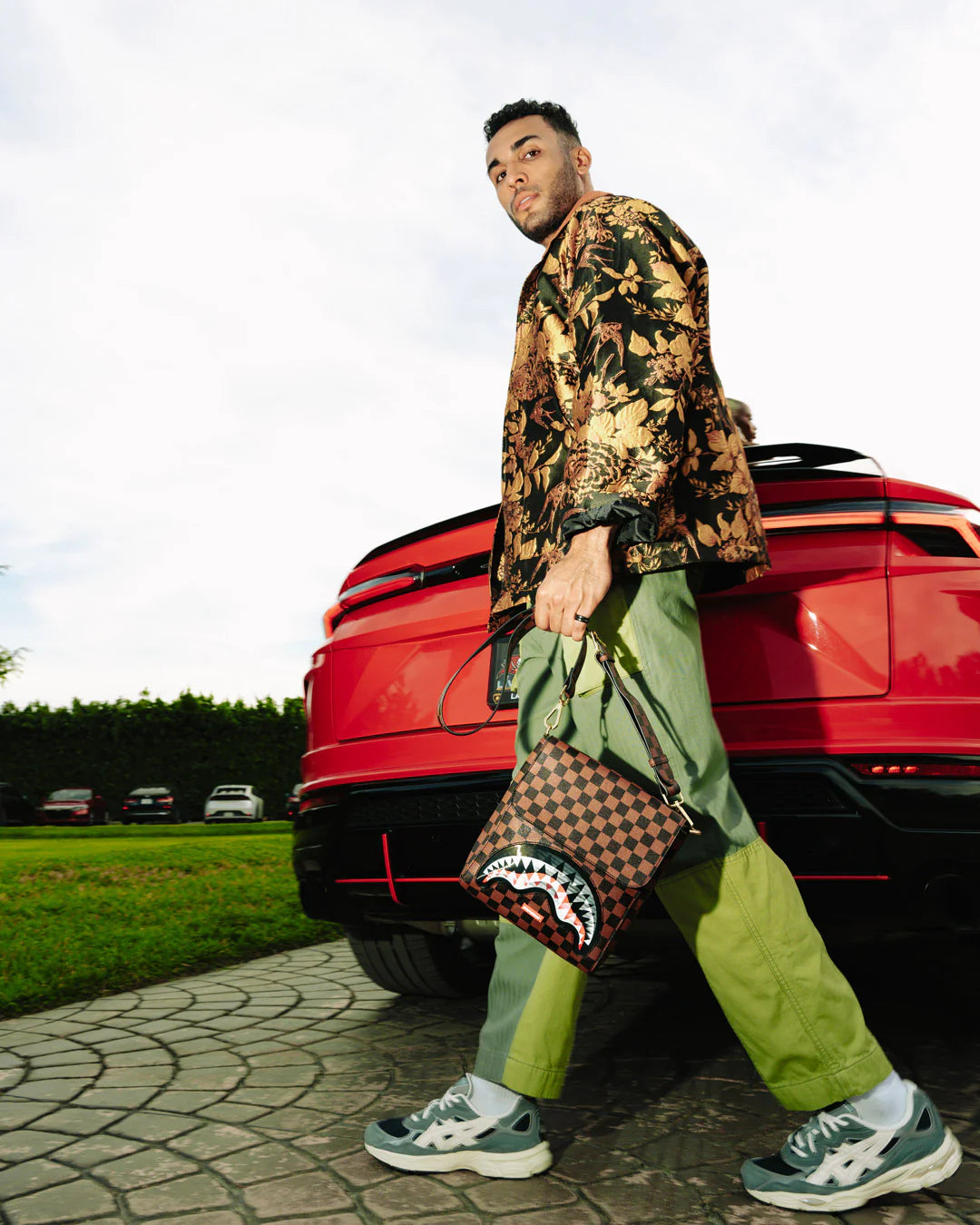 Sharks In Paris Lenticular Chomp Messenger Sling