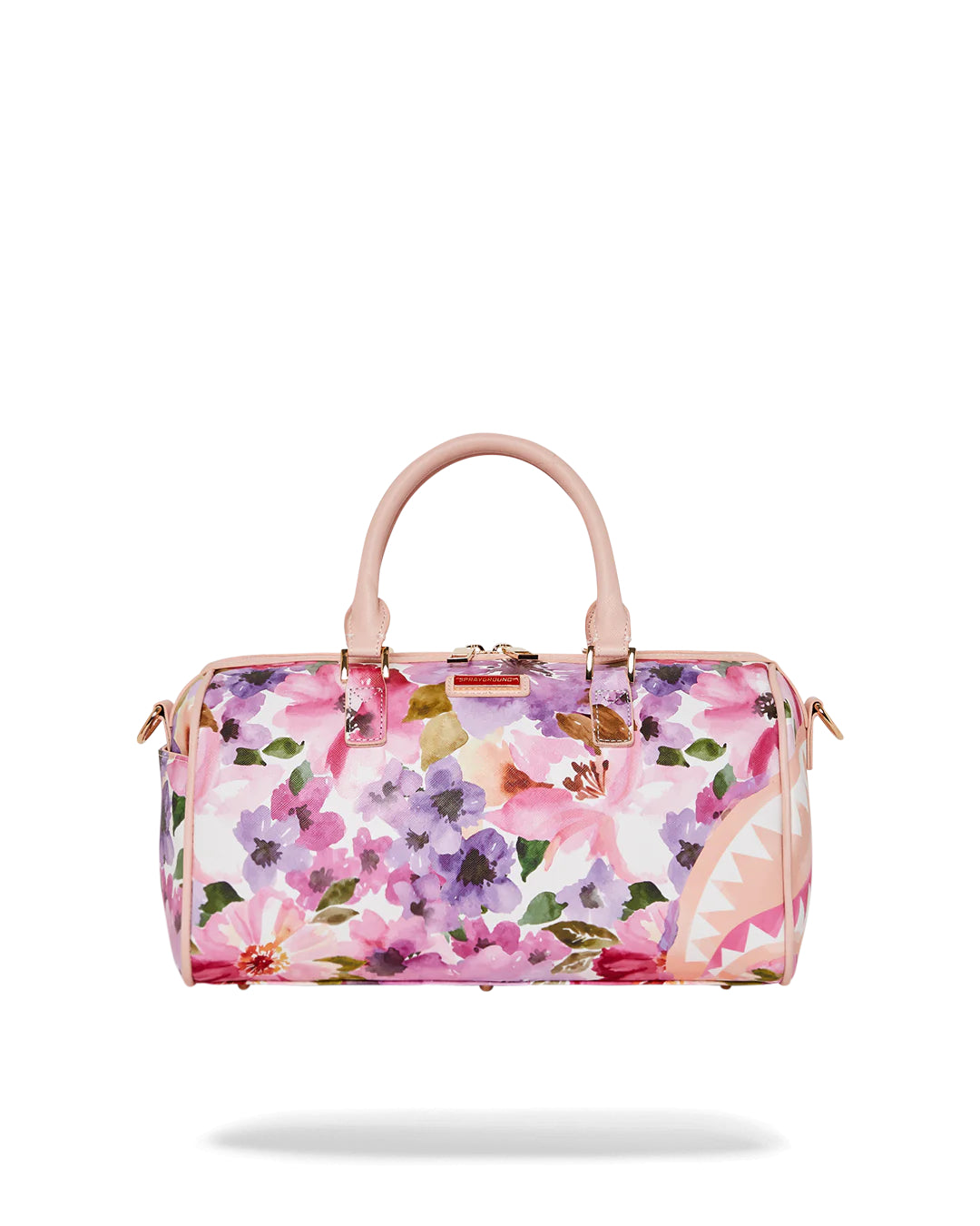 Painted Floral Shark Mini Duffle