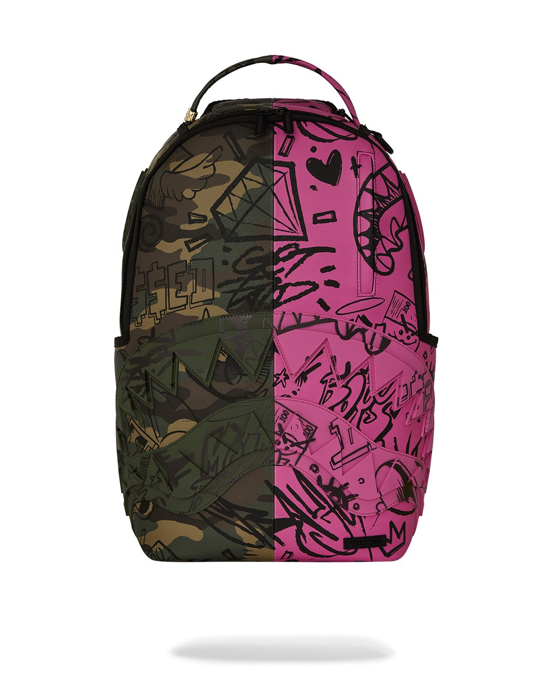 SPLIT PINK AND CAMO DLX BACKPACK