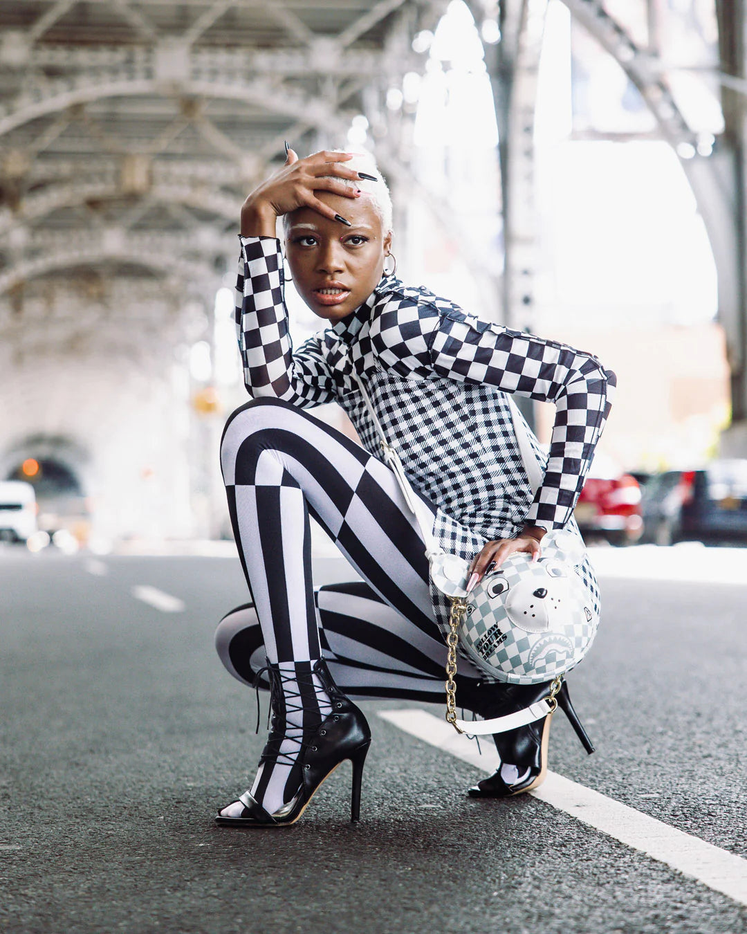 Couture Bear Ball Bag